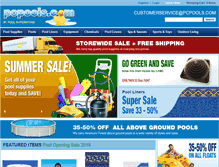 Tablet Screenshot of pcpools.com